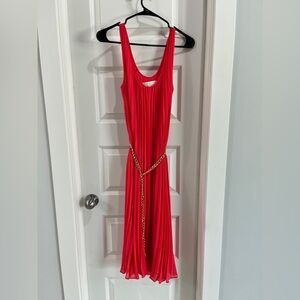 Coral Pink Michael Kors Dress with detachable belt. Size M.